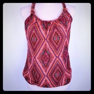 Belle du Jour Sleeveless Braided Straps L Blouse